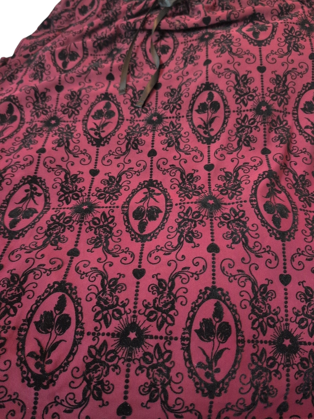 BloomChic Burger King Velvet Burnout Tie-Neck Tunic - Picture 8 of 8
